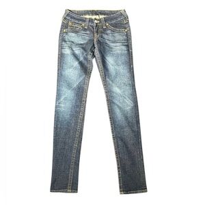 TRUE RELIGION Denim Julie Low Rise Skinny Jeans Blue Size 28